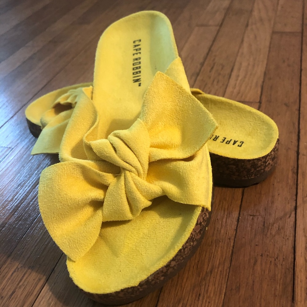 Cape Robbin Yellow Sandals